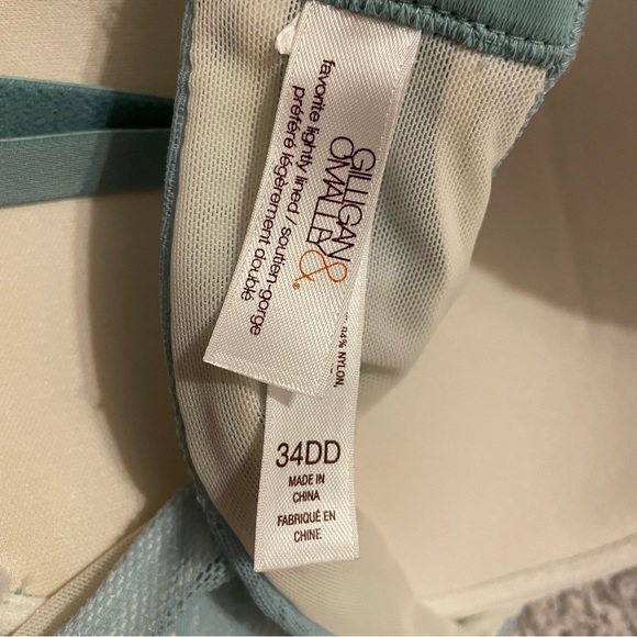 Gilligan & O'Malley Women's Size 34 DD Green Mint Padded Underwire Bra - Picture 6 of 7